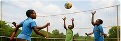 People playing sport outdoors
